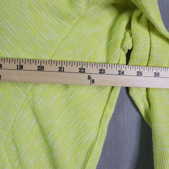 Anthropologie Waffle Knit Long Sleeve Top Drop Shoulder Asymmetrical Hem Tee M - Picture 7 of 12